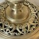 pair of openwork gilded brass candlesticks from the 19th century