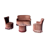 Pink Toad Living Room Set