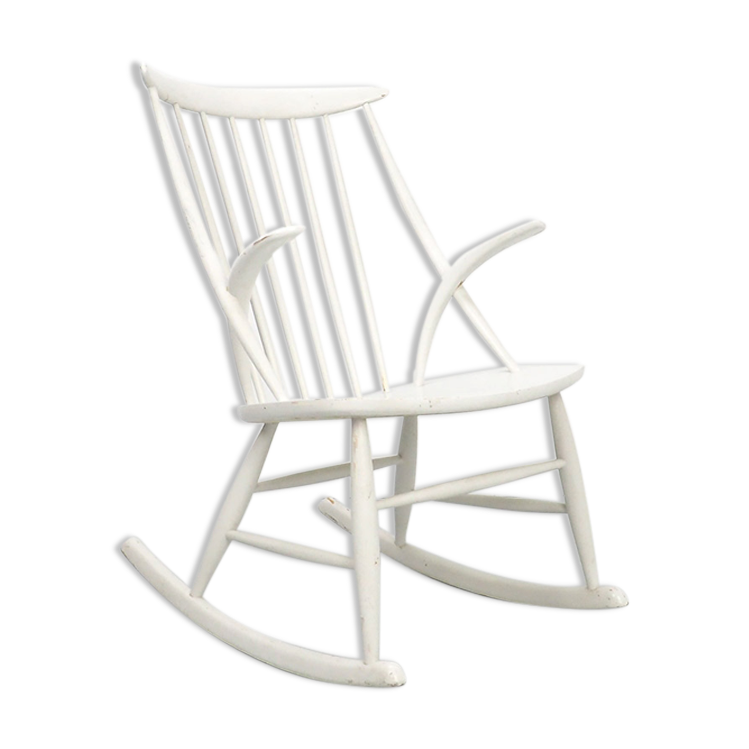 Rocking-chair Illum Wikkelsø IW3, années 1950