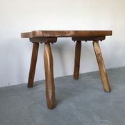 Brutalist coffee table in solid wood