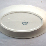 3 raviers or butter dish, iron earth gray-blue saïgon, Choisy le roi hb & cie