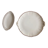 Plat et ravier ivoire Villeroy & Boch