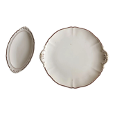 Plat et ravier ivoire Villeroy & Boch