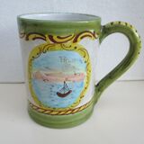 Decorated mug, ceramic