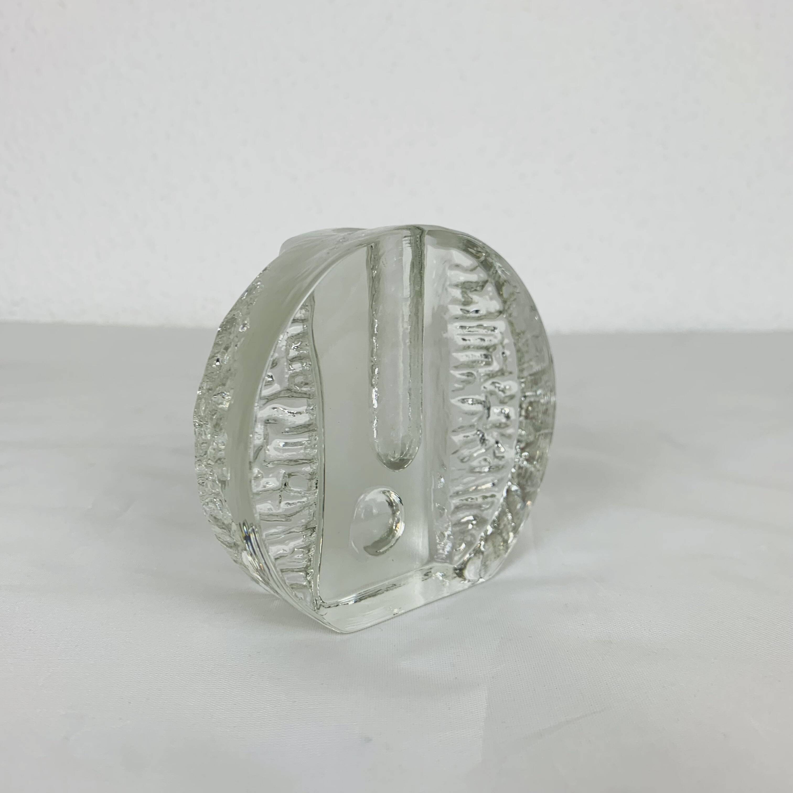 Walther Glass soliflore vase from the 70s, glass