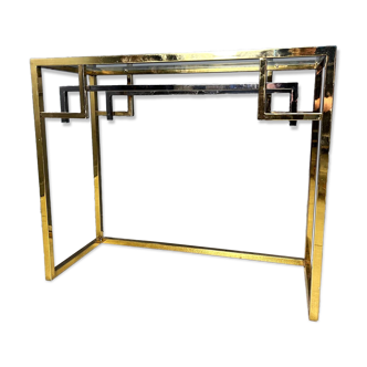 Vintage brass and chrome console by Belgochrom, 1970s