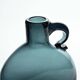 Deep blue blown glass jug by Claude Morin, Dieulefit circa 1970