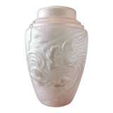 Art deco vase decorated with roosters
