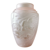 Art Deco vase with rooster decoration