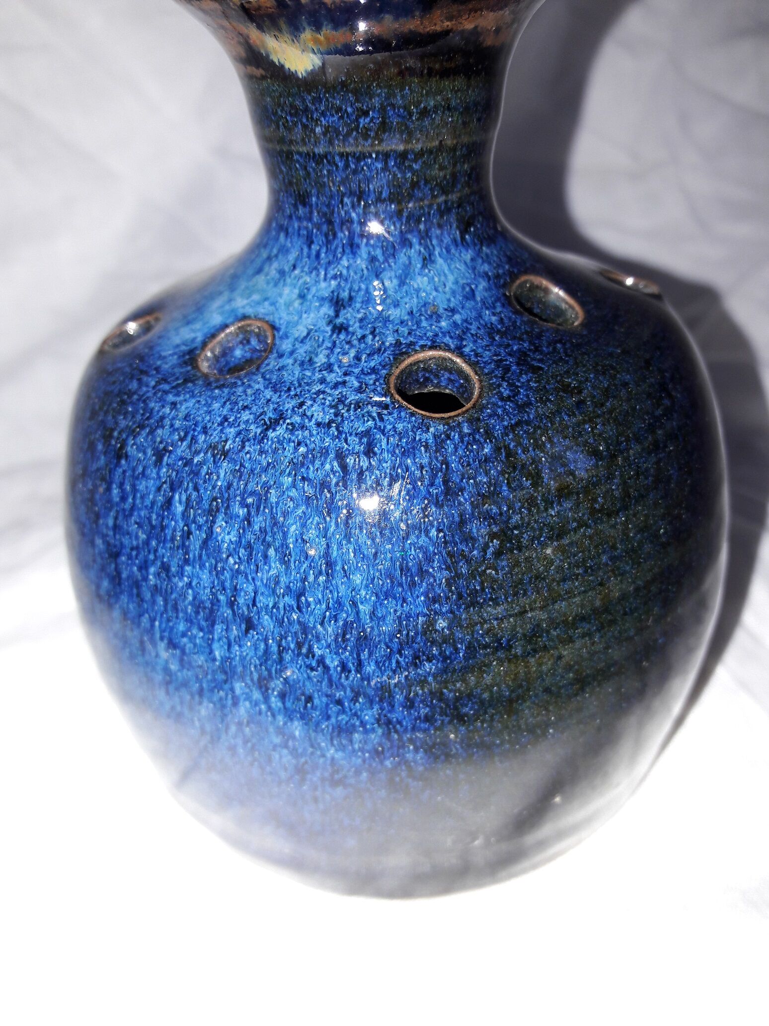 Blue flower vase