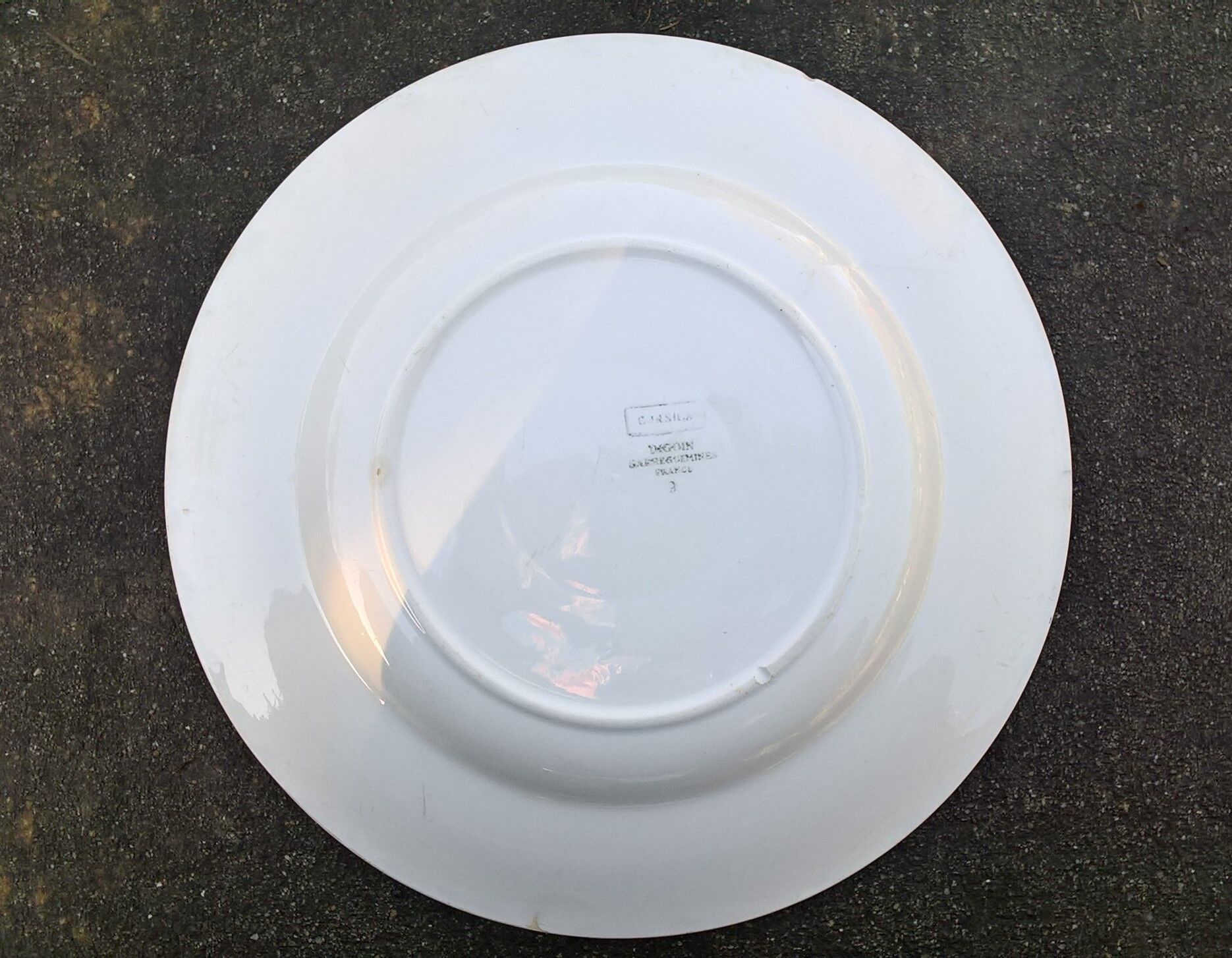 Plate Digoin Sarreguemines Corsica