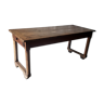 Table de ferme etroite artisanale en bois massif