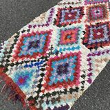 Tapis berbere boucherouite couloir 95x220 cm