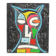 Abstract Owl Painting on Canvas – Contemporary Art – 55 cm