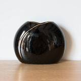 Black and gold vase