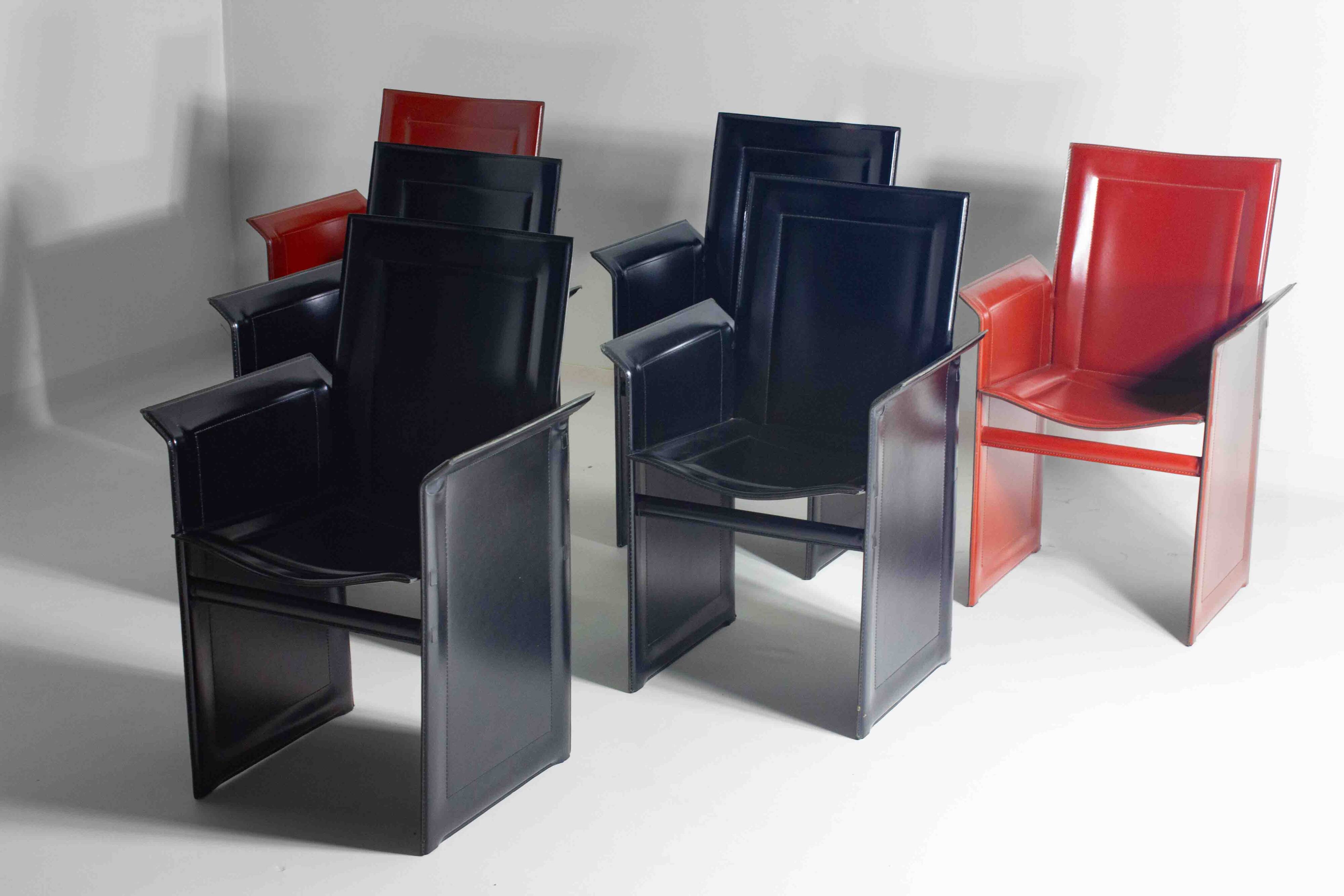 Set of postmodern "Solaria" chairs by Arrben Italy, 1980s