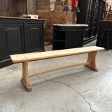 Ancien banc en orme massif