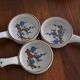 Lot de 3 caqulons motif japonisant.