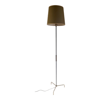 Tripod floor lamp in brass and metal – 50s/60s