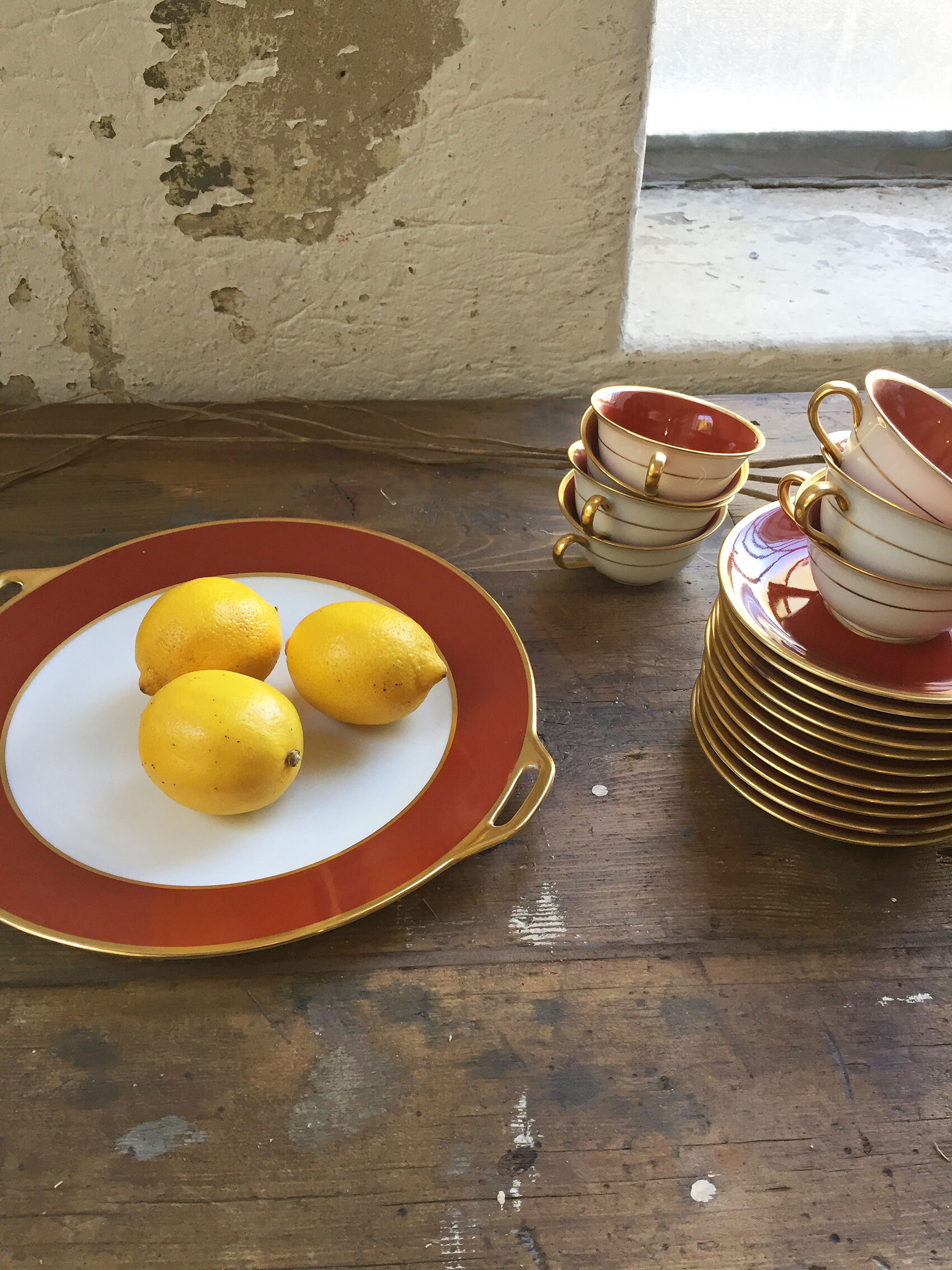 Set plates and coffee Limoges Taourel