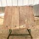 Industrial coffee table patina green