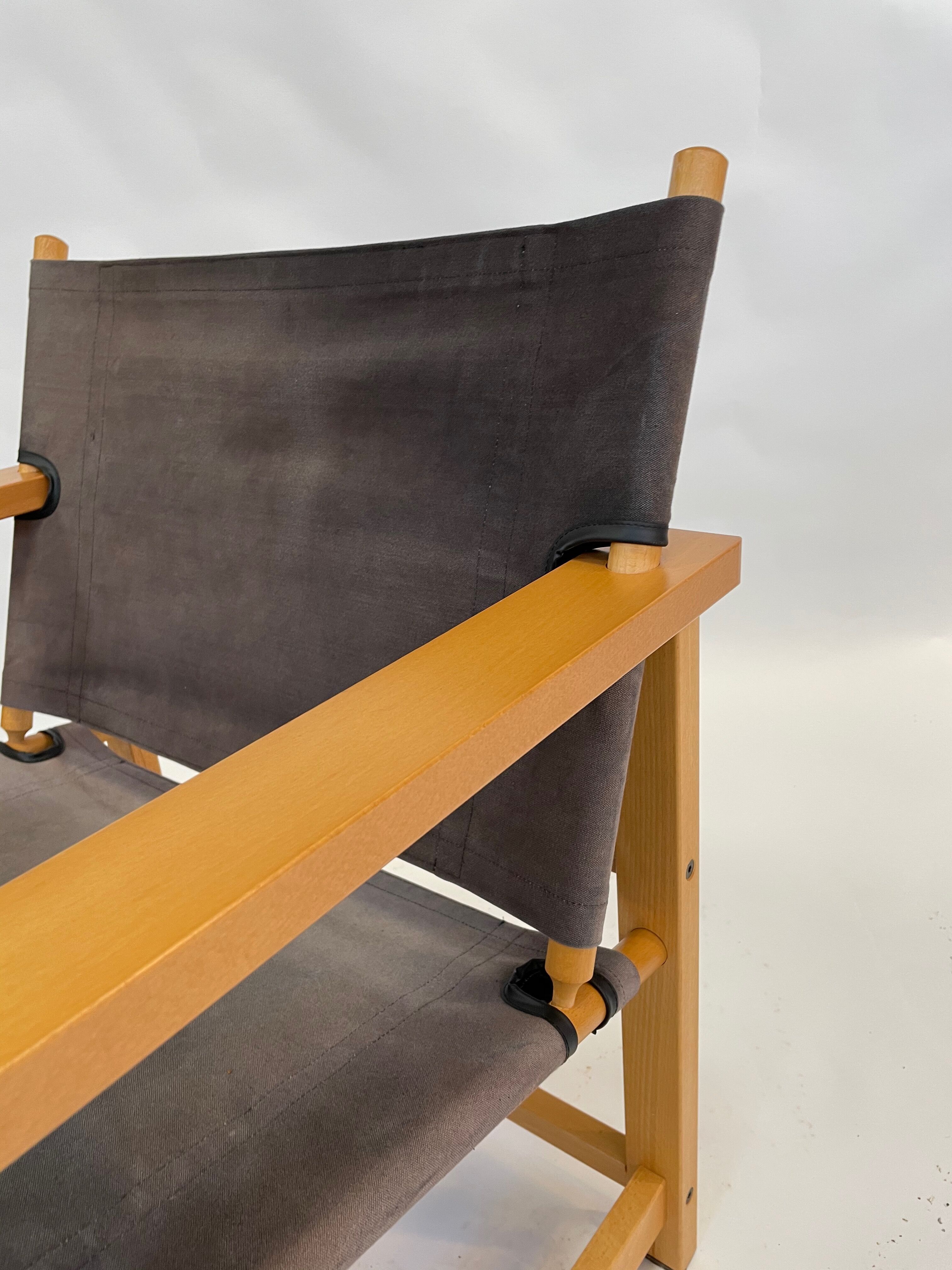 Vintage Safari Chair 1980s Hyllinge Møbler Denmark