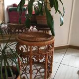 Stool bohemian peacock from the 70s