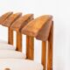 Ensemble de 4 chaises en pin par Vamdrup Stolefabrik (Danemark, années 1970).