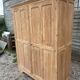 Parisian wardrobe / vintage wardrobe in raw wood