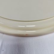 Round mirror in cream plastic, French house Syla, 70s
