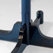 1970s Italian Modern Dark Green Glazed Wood Coat Rack