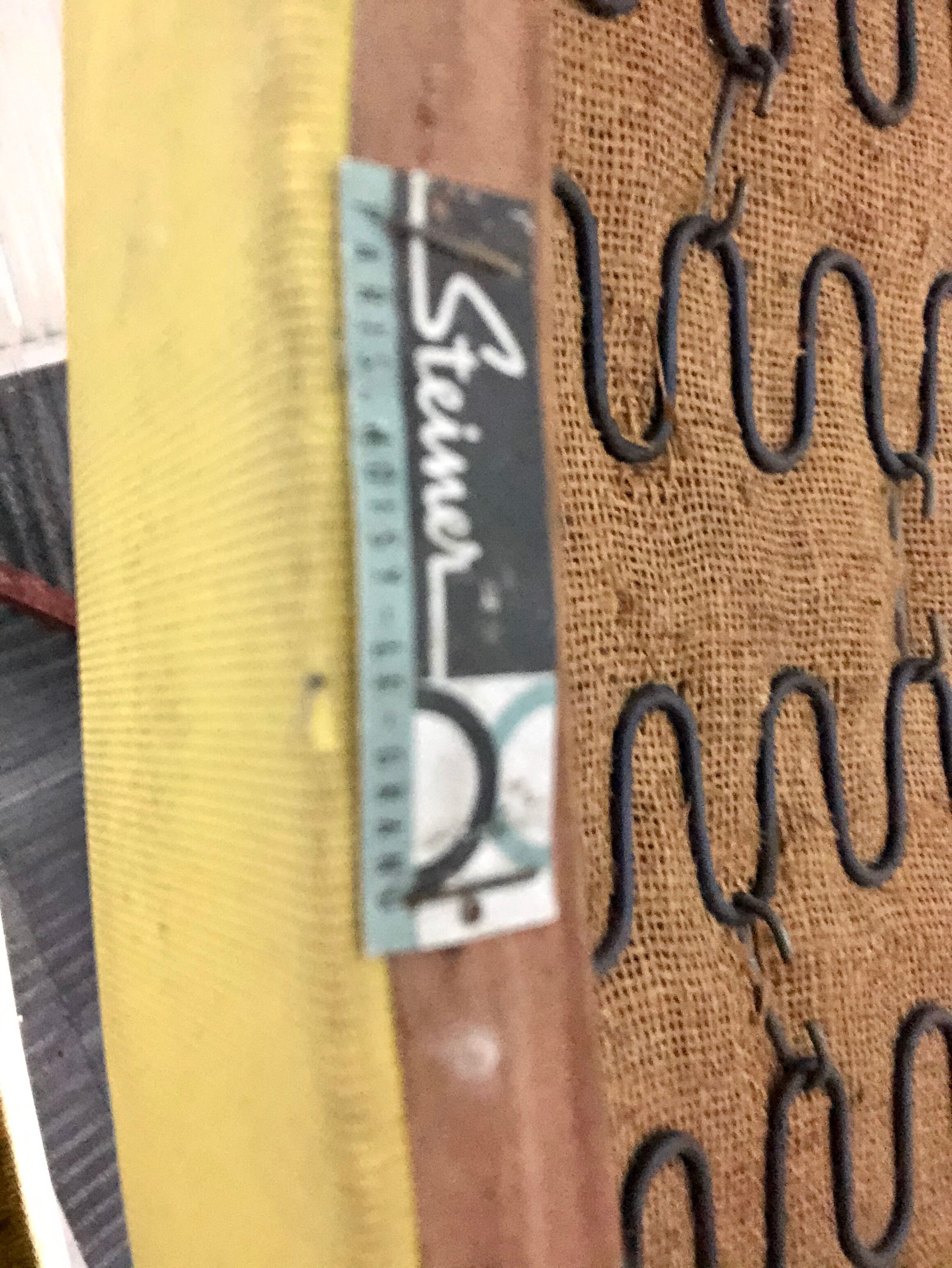 Pair of vintage Bow wood chairs for Steiner - Fabric and wood