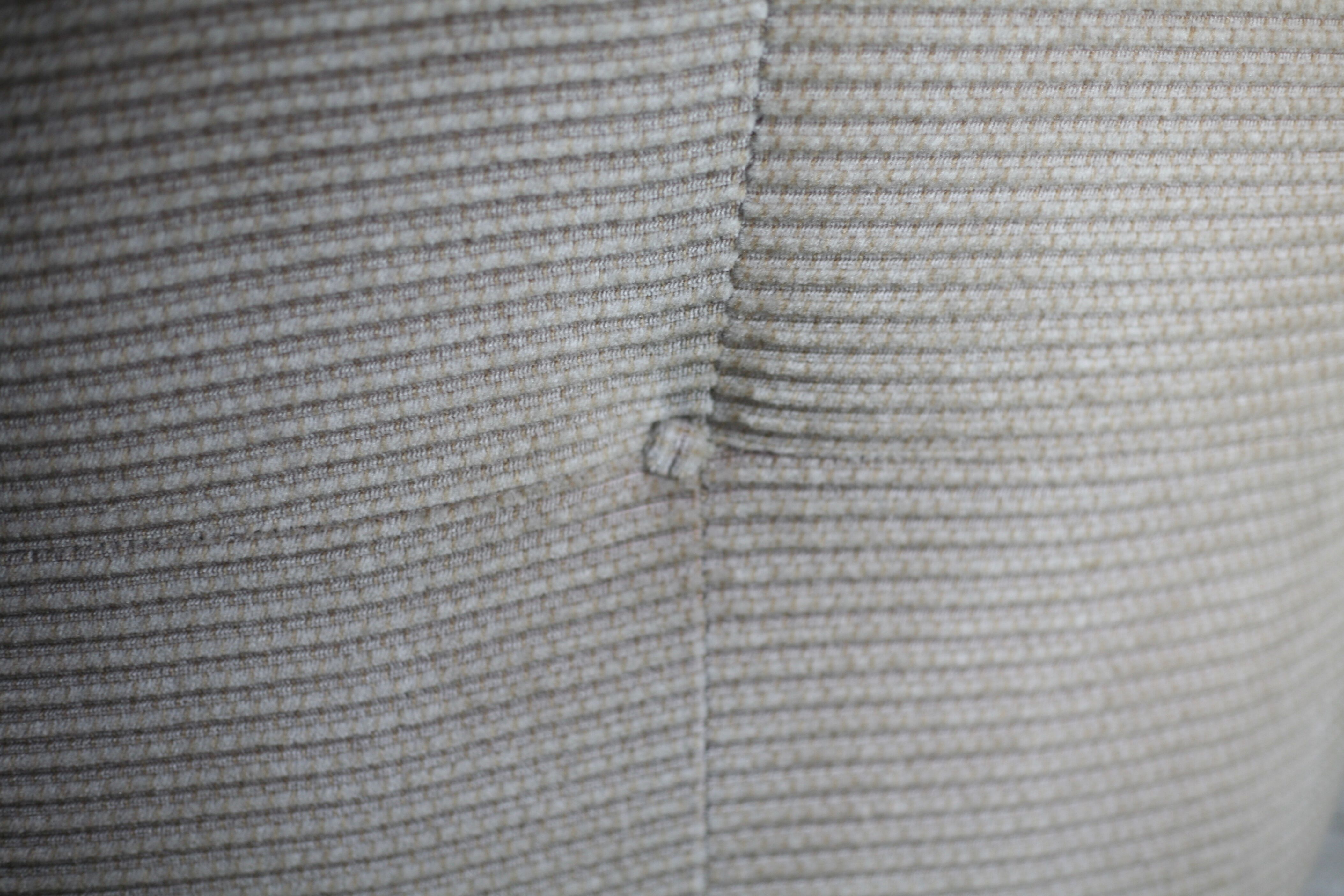 Pair of armchairs "space age". Beige corduroy velvet. France, circa 1970