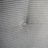 Pair of armchairs "space age". Beige corduroy velvet. France, circa 1970