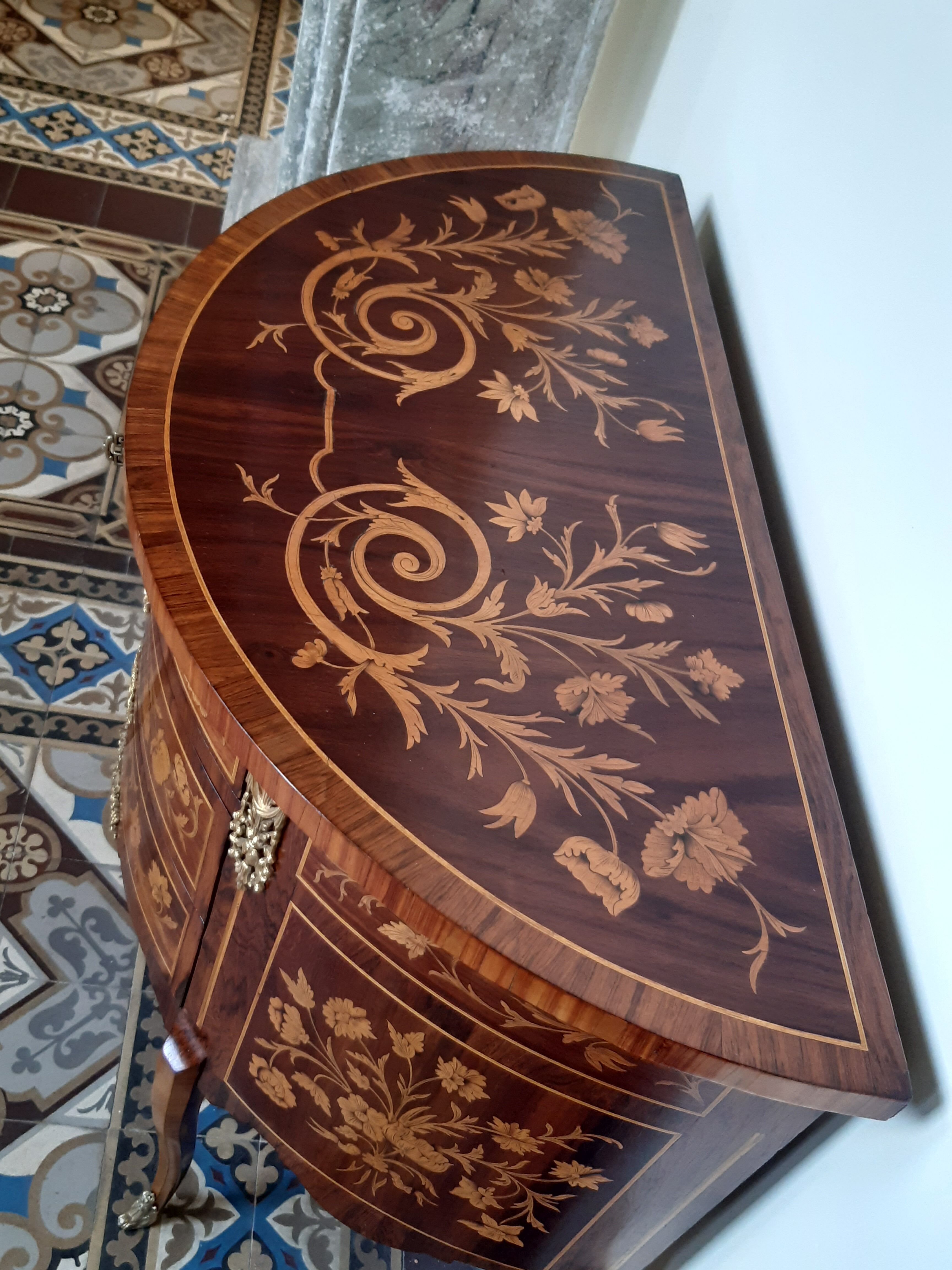 Old half-moon dresser circa 1930