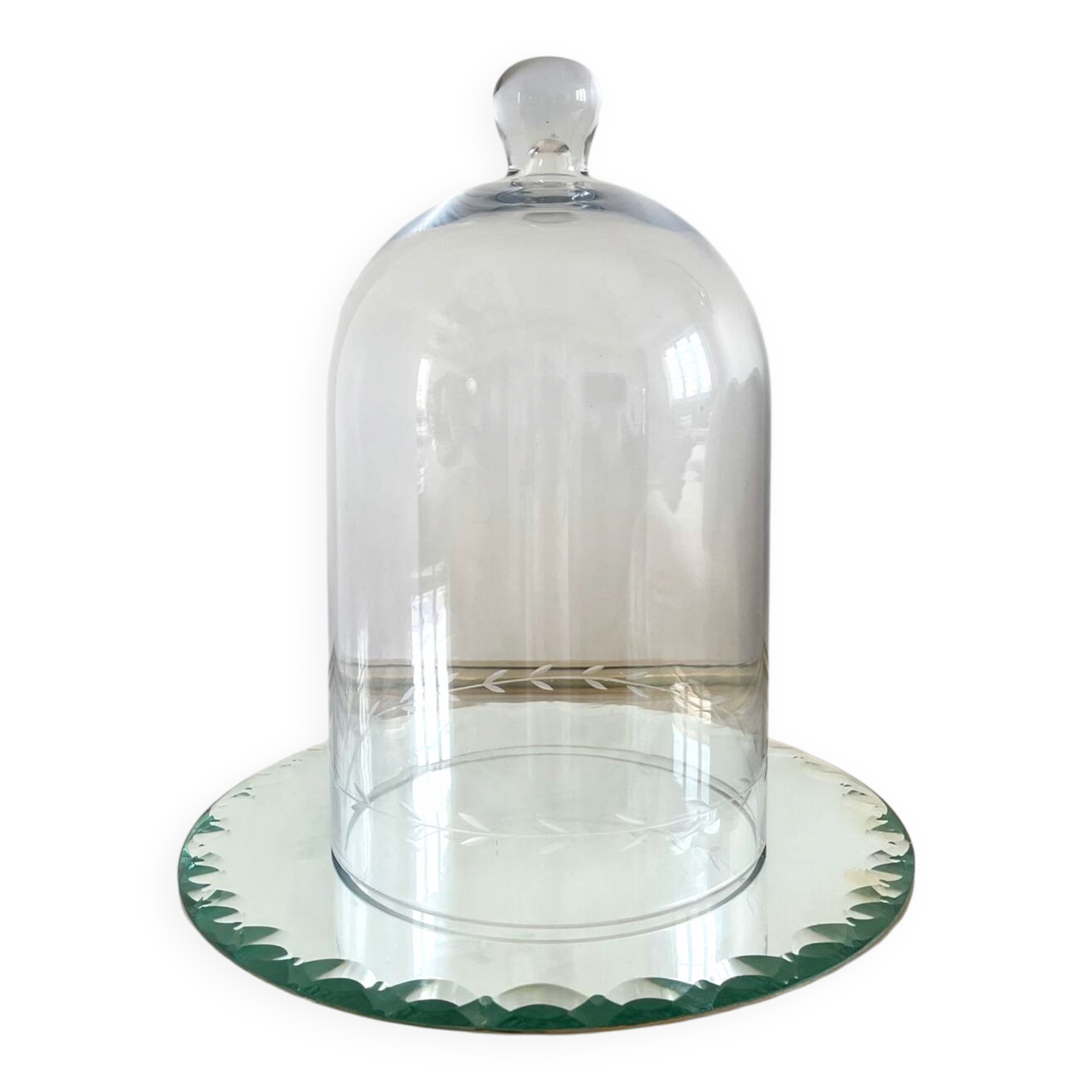 Antique cloche and its tray
