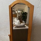 Large wooden standing mirror