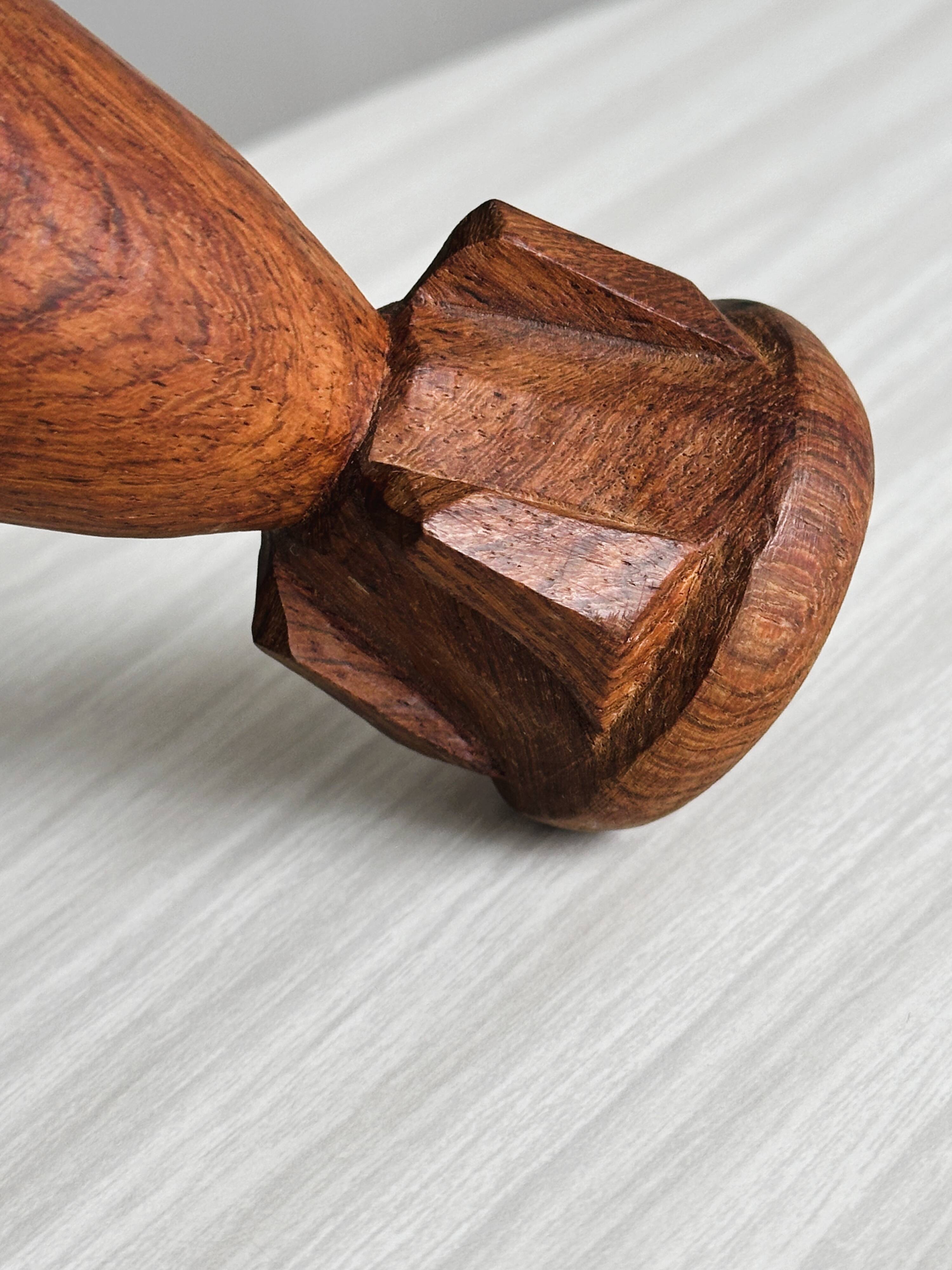 Pair of wooden egg cups