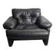 Black leather armchair – Tobia Scarpa for B&B Italia