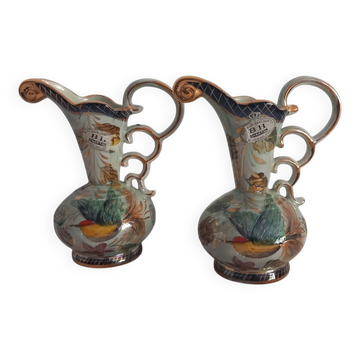 Pair of vases, vintage jugs - Hubert Bequet - model 323 Chantal