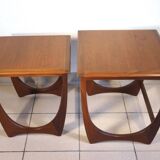 Deux tables gigognes G Plan en teck