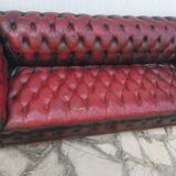 Leather chesterfield