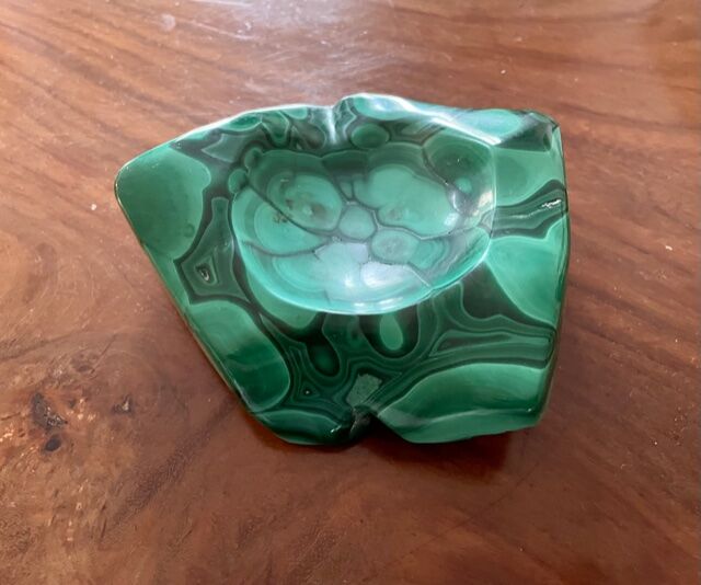 Malachite ashtray 50s