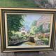 Tableau peinture sur toile encadrée pont aven Bretagne par Christine durvis vintage