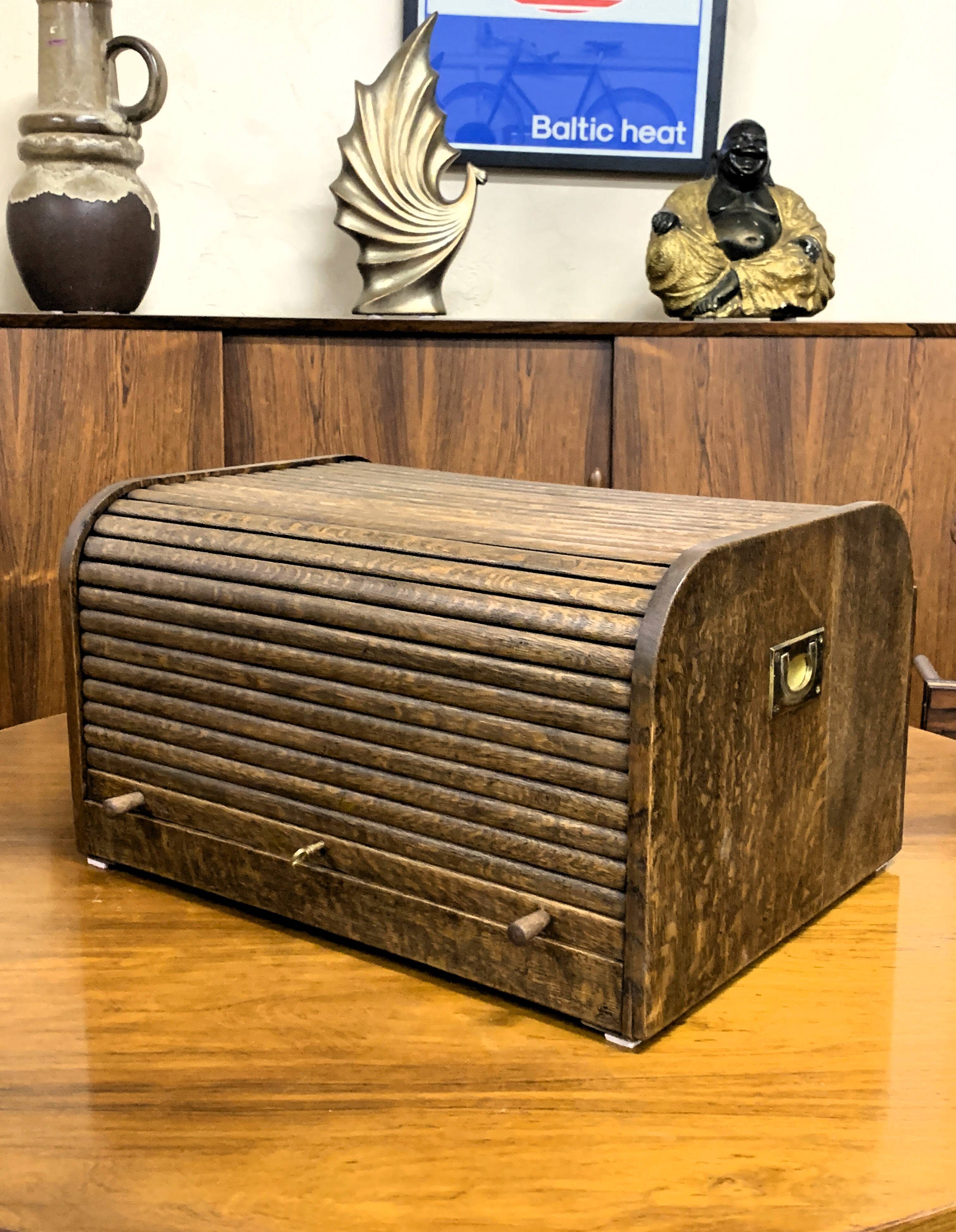 LARGE OAK ORGANIZER, VINTAGE