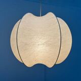 Modern mid-century Cocoon pendant lamp by Friedel Wauer for Goldkant Leuchten, Germany, 1960s.