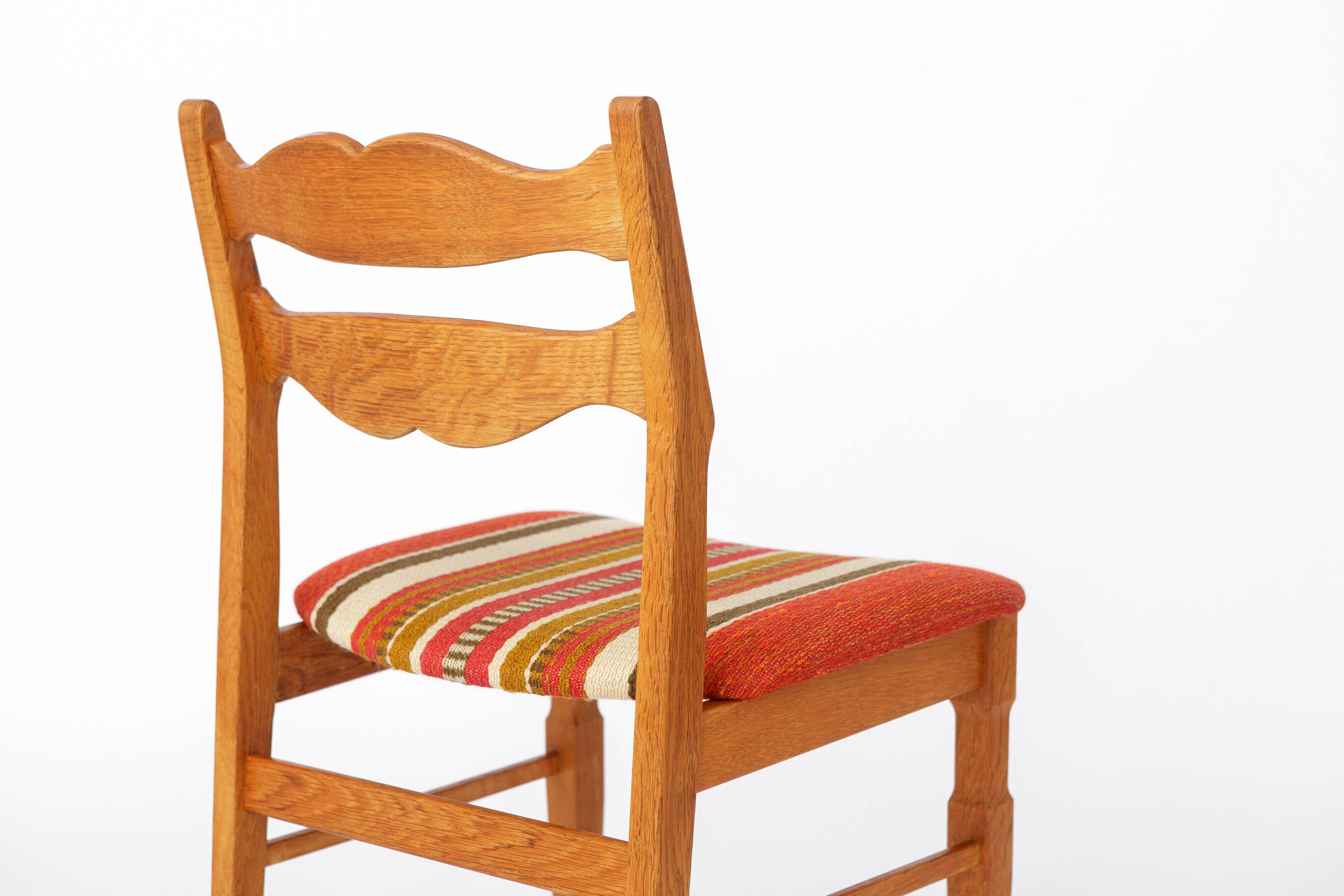 Set of 4 Henning Kjærnulf Oak Dining Chairs | Danish | EG Møbler | 1970s