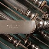 Cutlery set 12 knives Silver-plated metal Armand Frenais Silverware