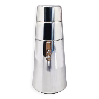 1960s astonishing cocktail shaker in silver plated by Laras, made in Italy
