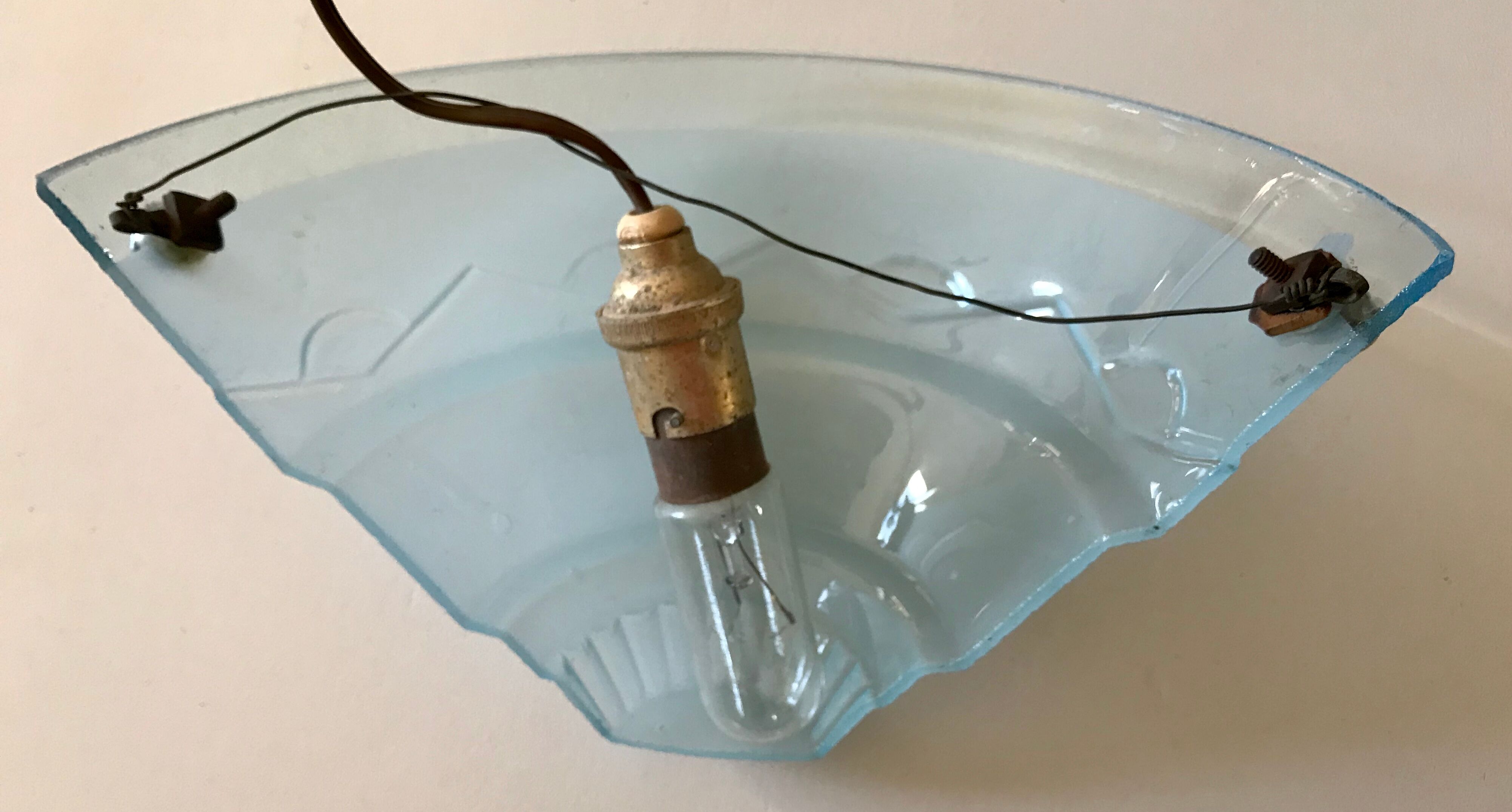 Pair of art deco appliques